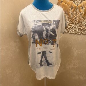 Graphic Print Gray T-Shirt